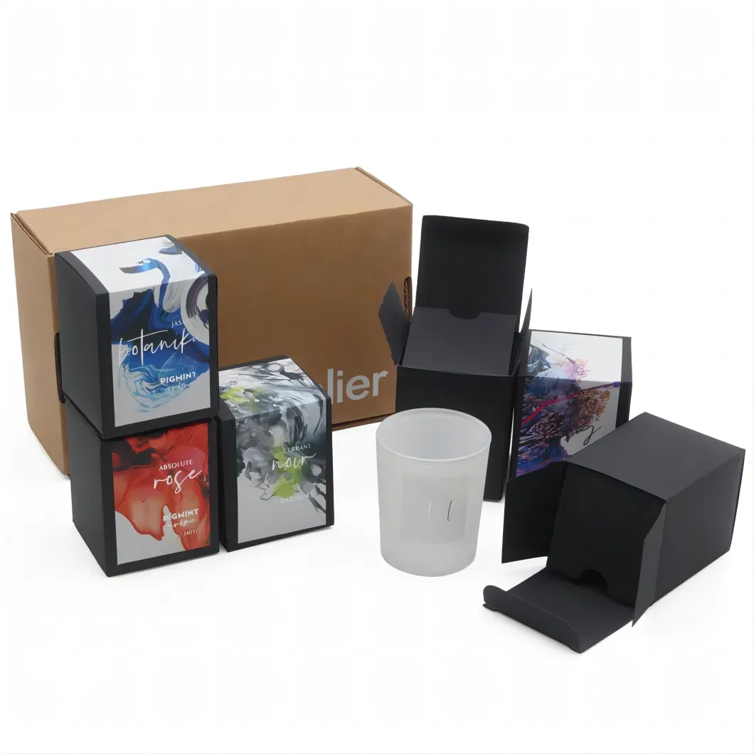 Customize Luxury Scent Candle (Jar) Gift Paper Packaging Square Boxes