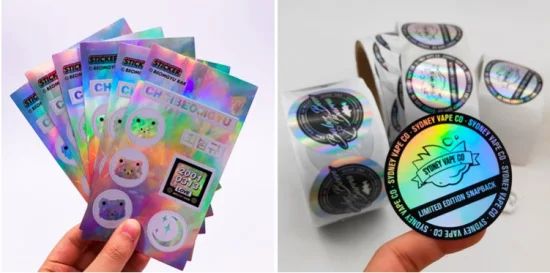 Custom Vinyl Waterproof Hologram Holographic Transfer Adhesive Void Barcode Anti