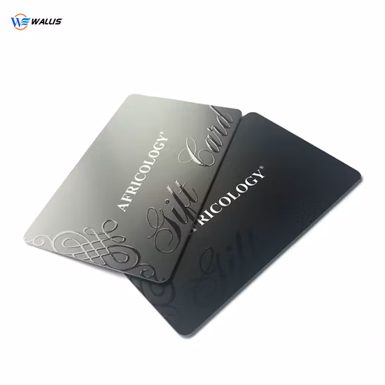 Logo UV Spot Luxury Black Plastic PETG Business Card