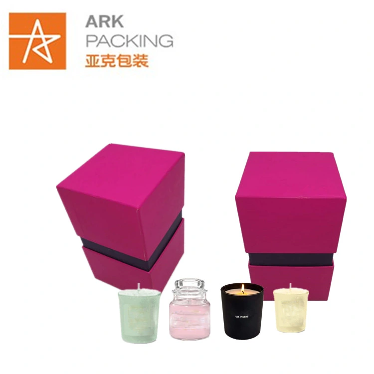 Custom Top and Base Paper Gift Packaging Luxury Cardboard Candle Box for Candle